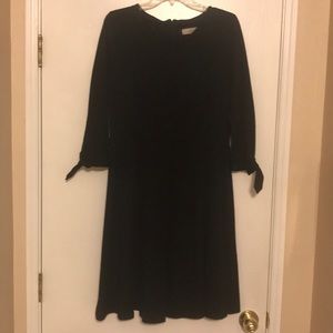 Loft black dress with arm ties size 8.  EUC